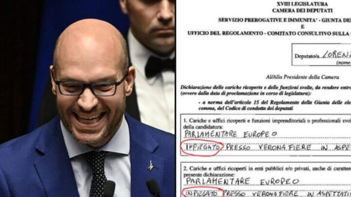 La gaffe di italiano del Presidente della Camera Lorenzo Fontana: impiegato scritto con la n