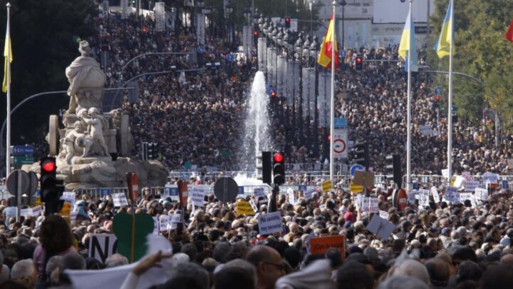 Madrid despierta a favor de la sanidad pública con cientos de miles de voces: “Siento indignación, nos lo están quitando todo” | Madrid | EL PAÍS