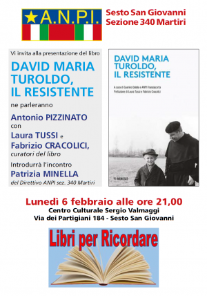 David Maria Turoldo, Resistente e Disarmista. Evento con Antonio Pizzinato e ANPI Sesto San Giovanni – AgoraVox Italia